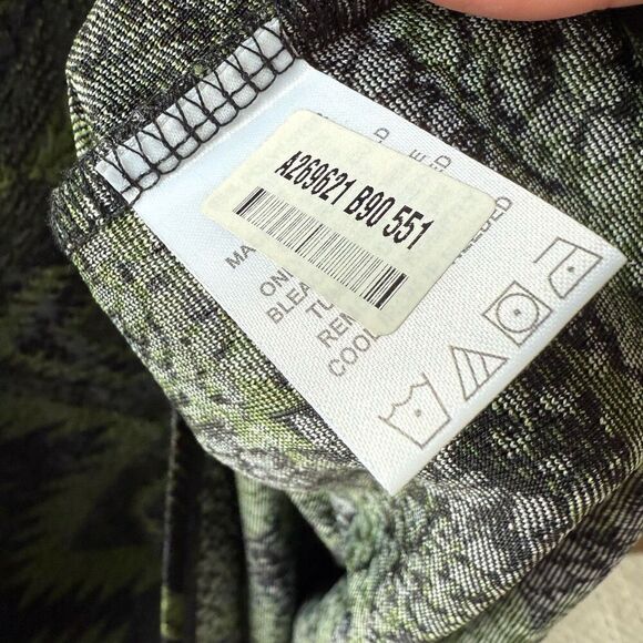 Attitudes by Renee Green Black Southwestern Blanket Print Stretchy 3/4 Sleeve Tu - Picture 6 of 7